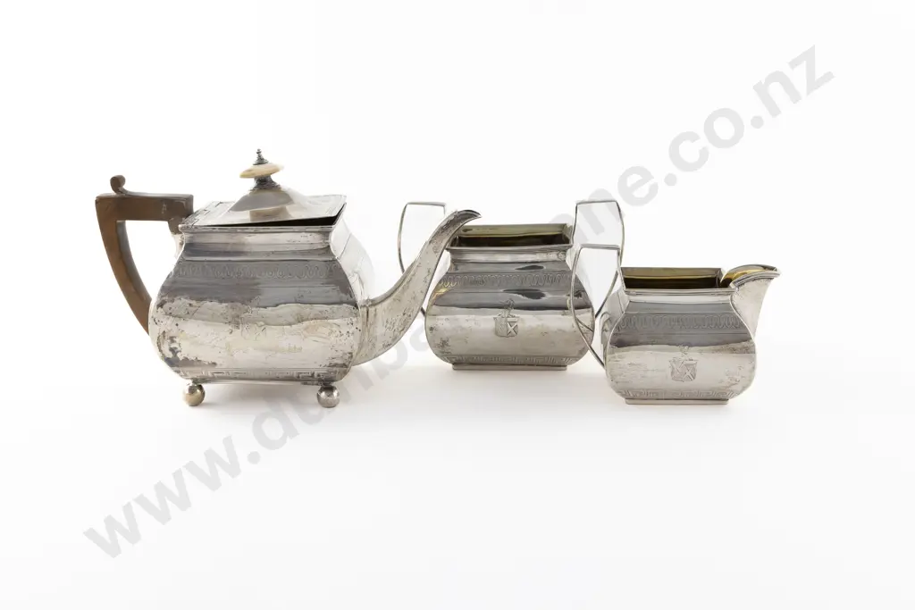 Geo III S/S 3 Piece Teaset Image 1++