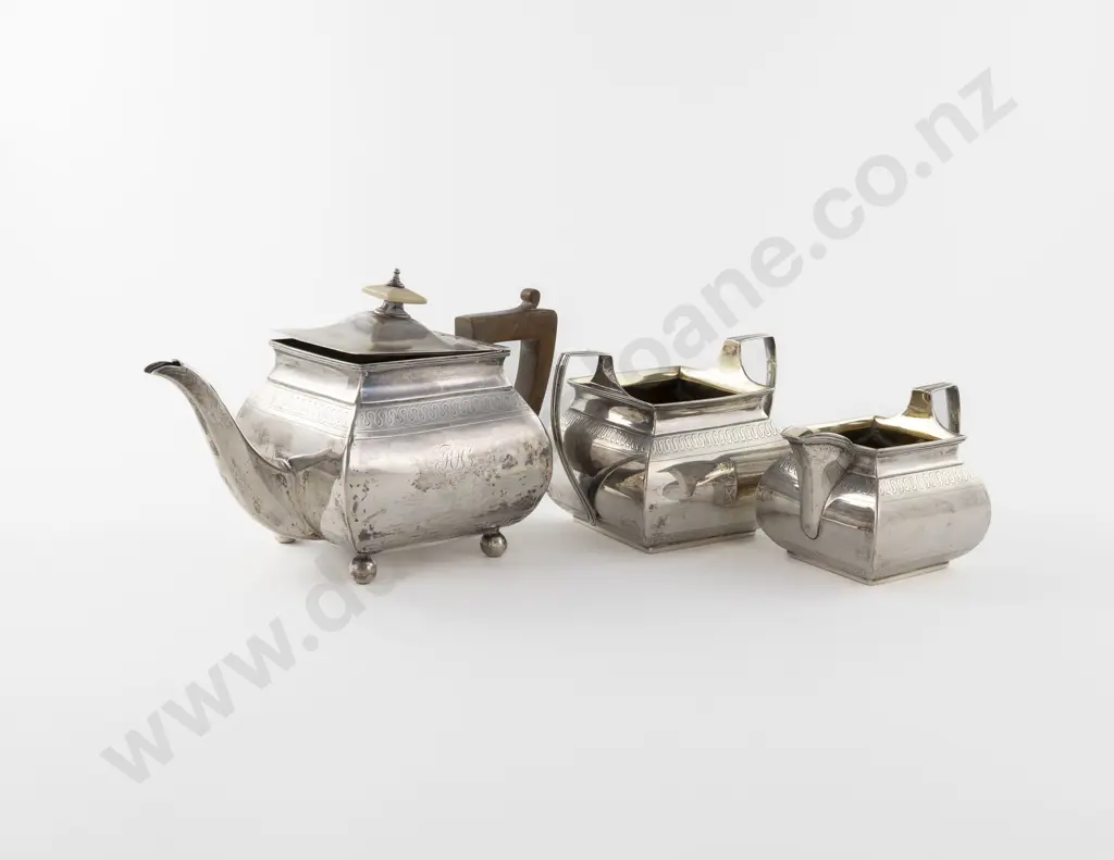 Geo III S/S 3 Piece Teaset Image 1++