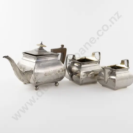 Geo III S/S 3 Piece Teaset