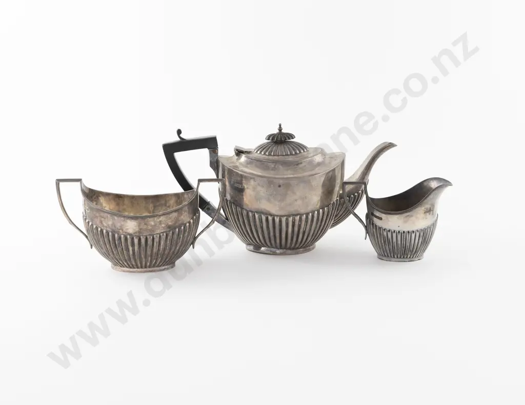 Geo V S/S 3 Piece Batchelors Teaset Image 1++