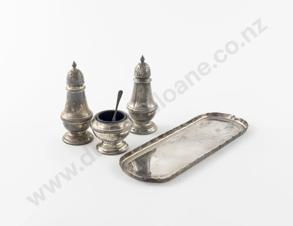 QEII S/S 5 Piece Cruet Set Image 1++