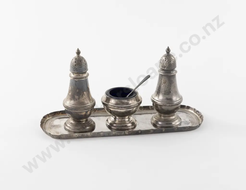 QEII S/S 5 Piece Cruet Set Image 1++