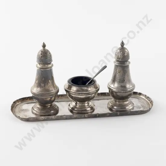 QEII S/S 5 Piece Cruet Set