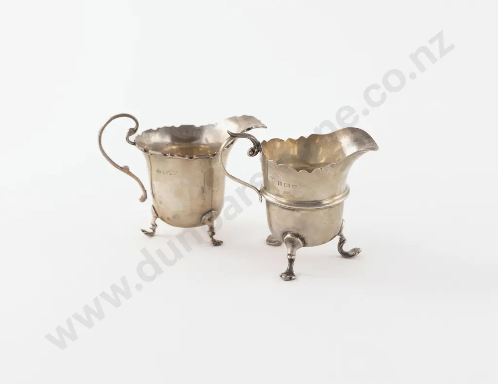 2 Small S/S Cream Jugs Image 1++