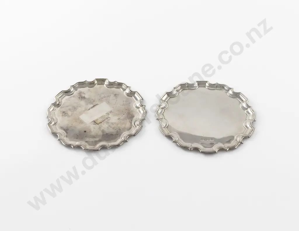 Pair QEII S/S Card Trays Image 1++