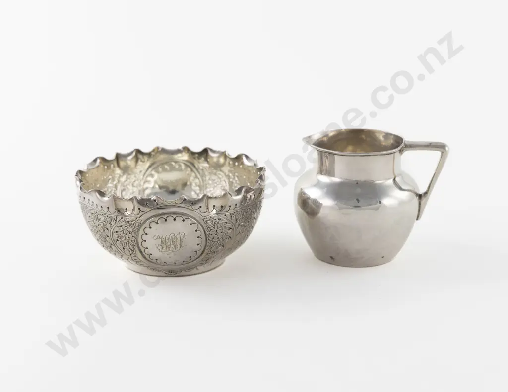 Geo V S/S Cream Jug Image 1++
