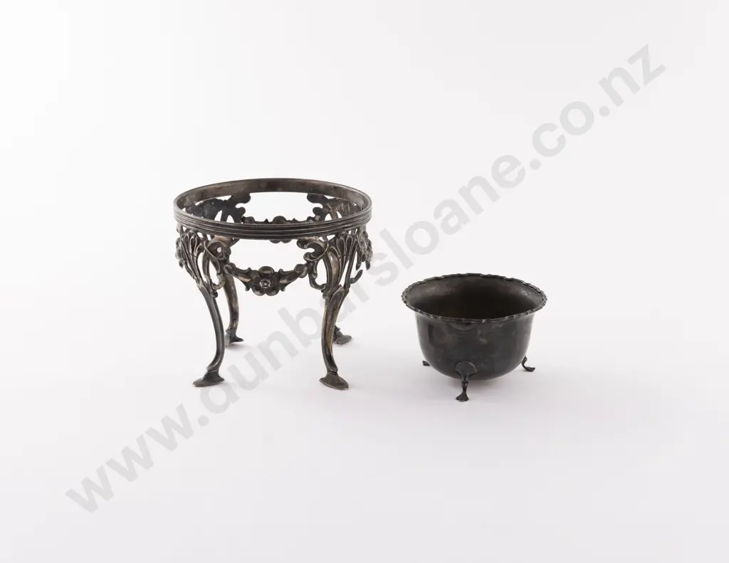 Edw VII S/S Sugar Bowl Stand Image 1++