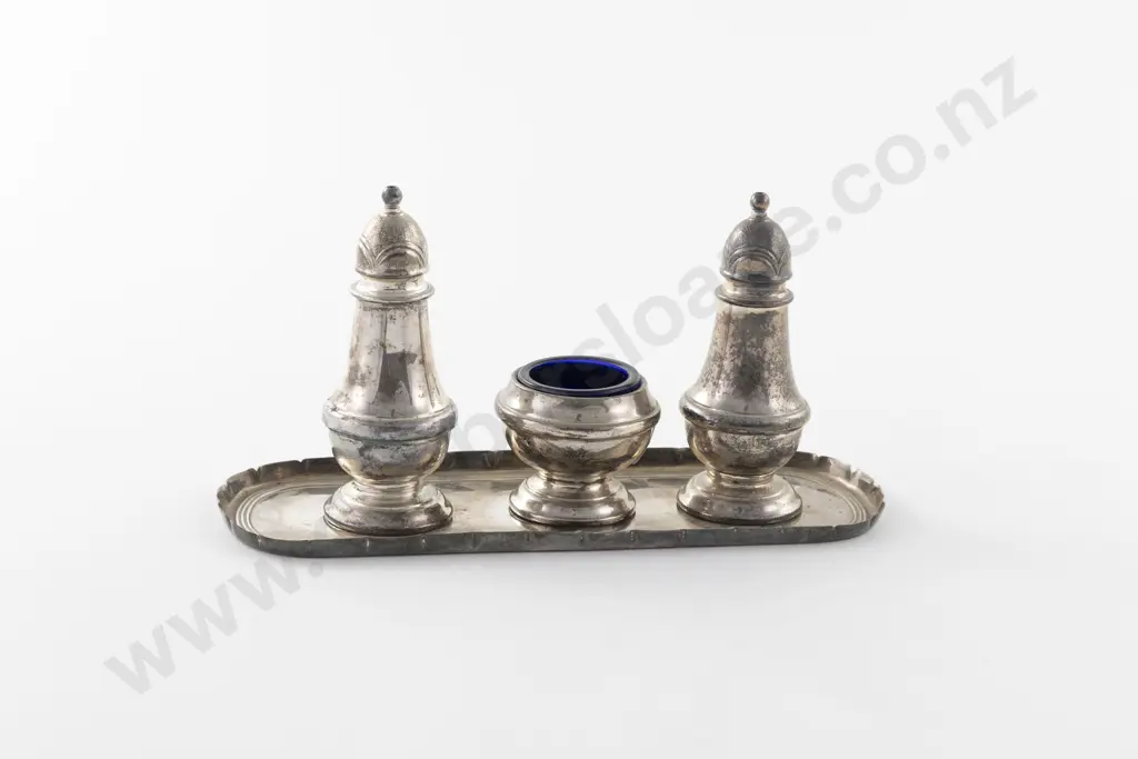 QEII S/S 4 Piece Cruet Set Image 1++
