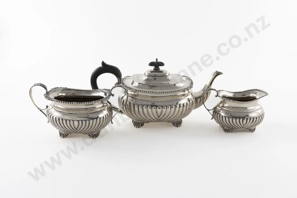 Geo V S/S 3 Piece Teaset Image 1++