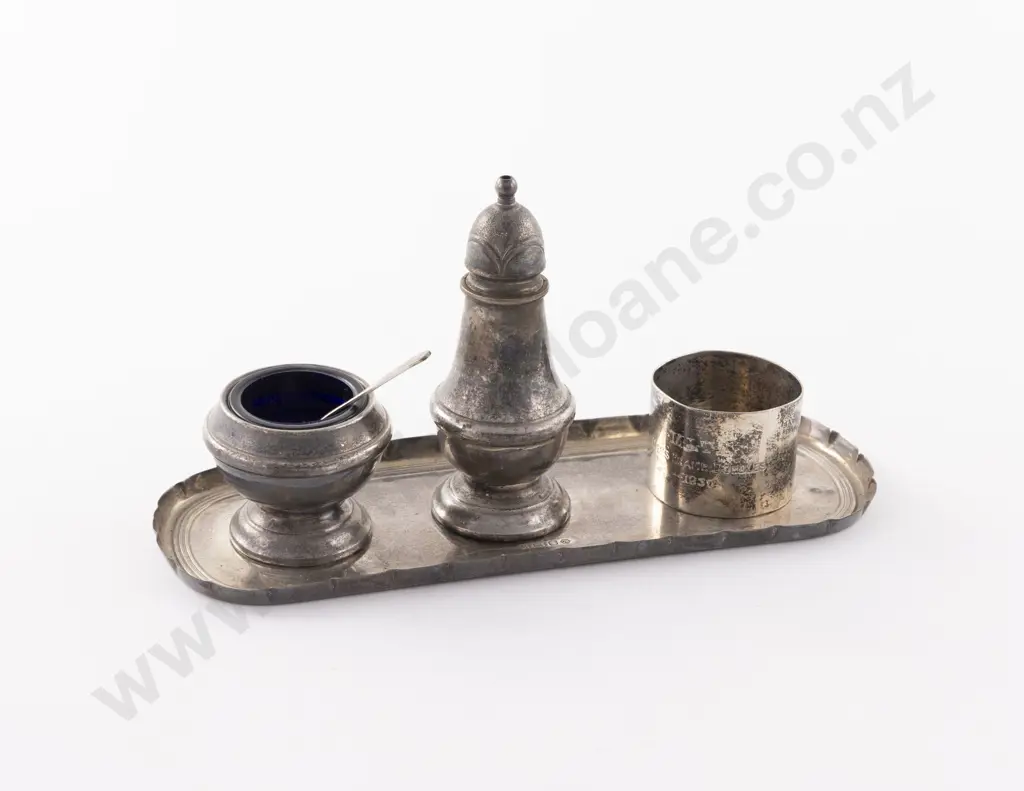 QEII S/S 4 Piece Cruet Set Image 1++