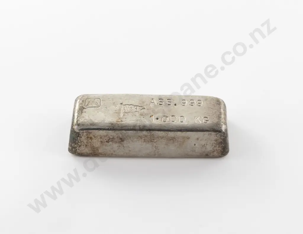 Walker & Hall 1kg S/S Bullion Bar Image 1++