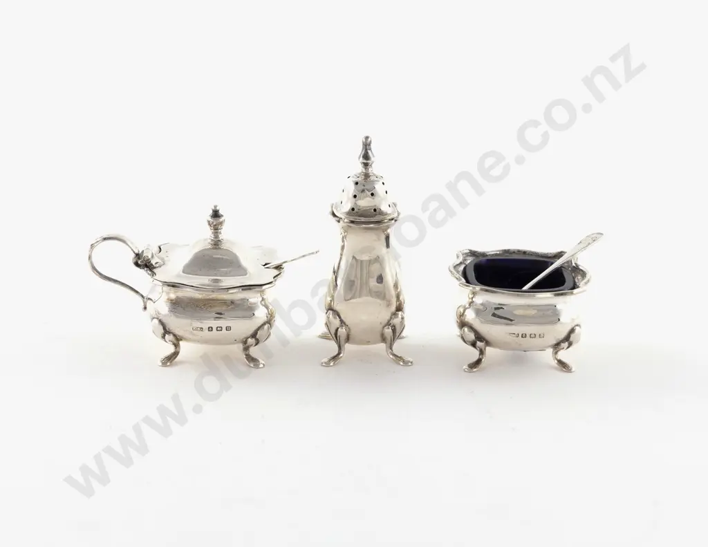 Geo V 5 Piece S/S Cruet Set Image 1++