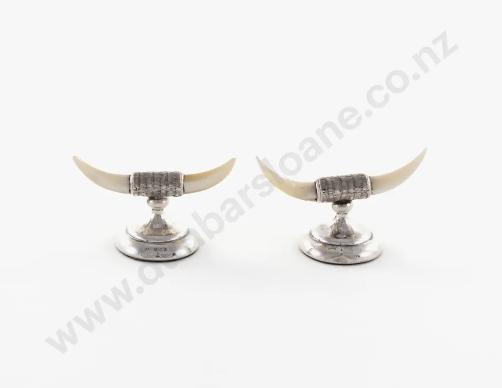 Pair Edw VII S/S & MOP Knife Rests Image 1++