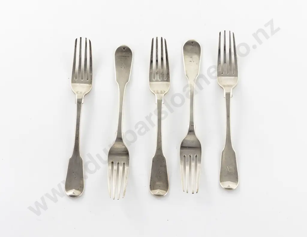 Set Of 5 Vict S/S Table Forks Image 1++