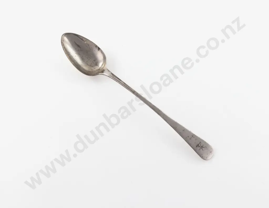Geo IV Scottish S/S Basting Spoon Image 1++