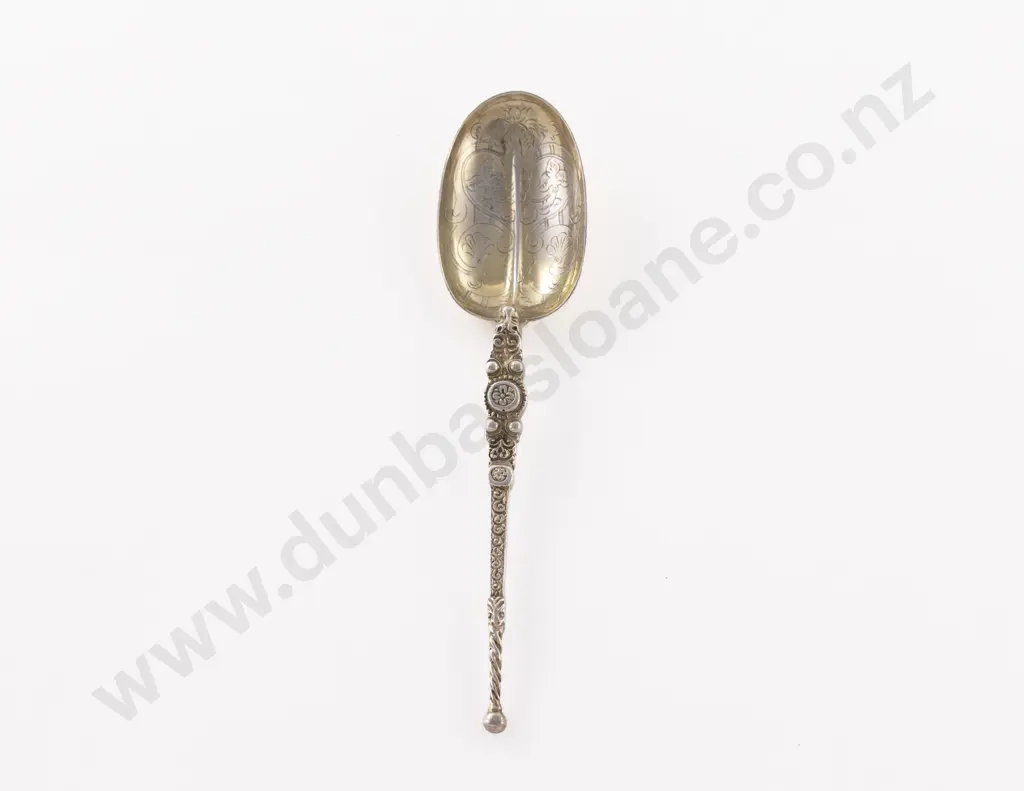 Geo V S/S Gilt Coronation Spoon Image 1++