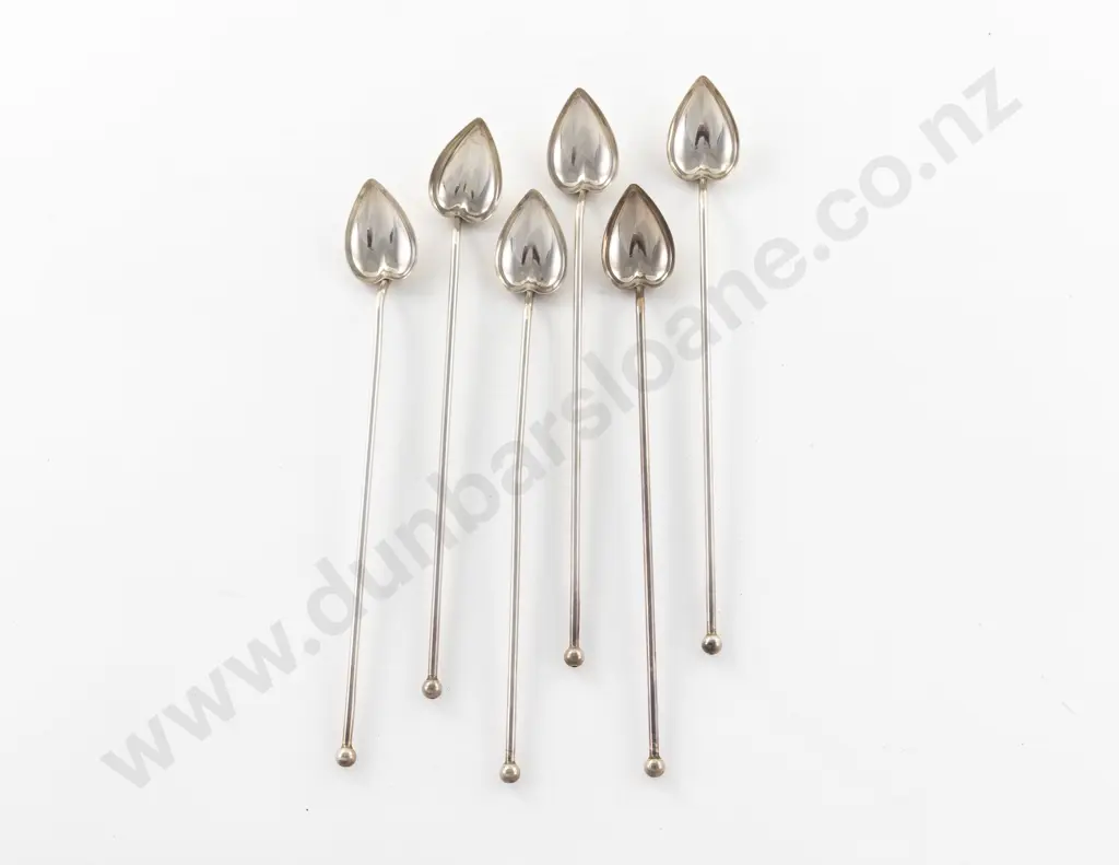 Set Of 6 S/S Iced Tea Spoons By Wallace Image 1++