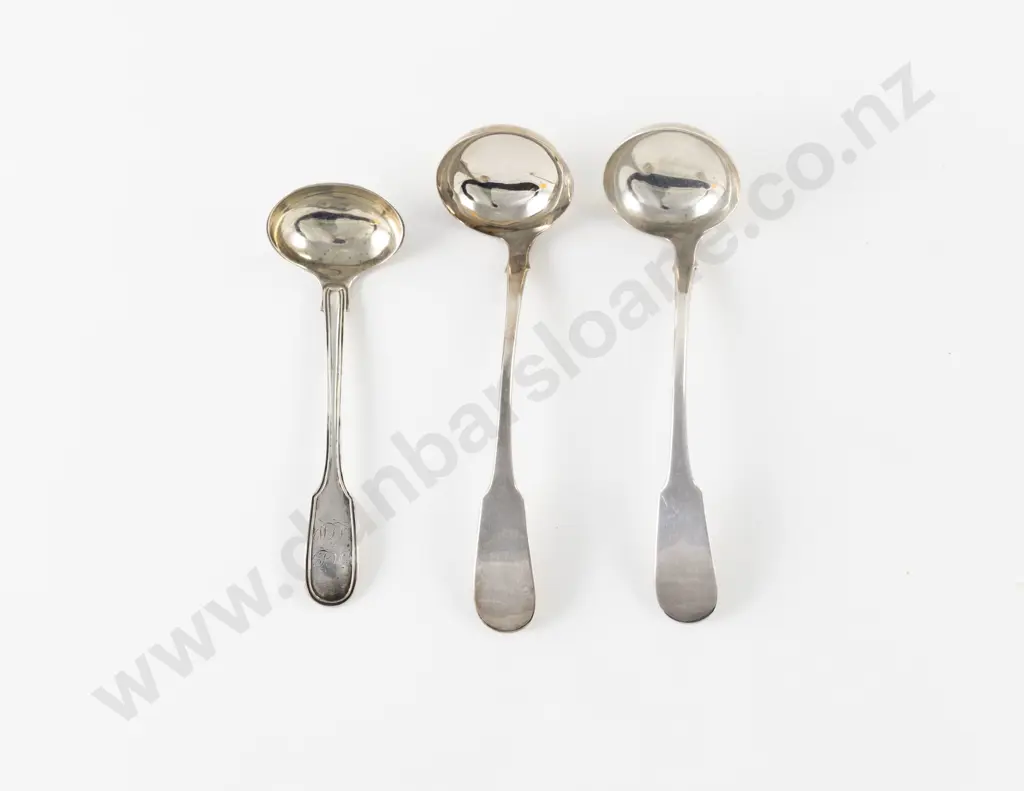 Pair Of Geo IV Scottish S/S Sauce Ladles Image 1++