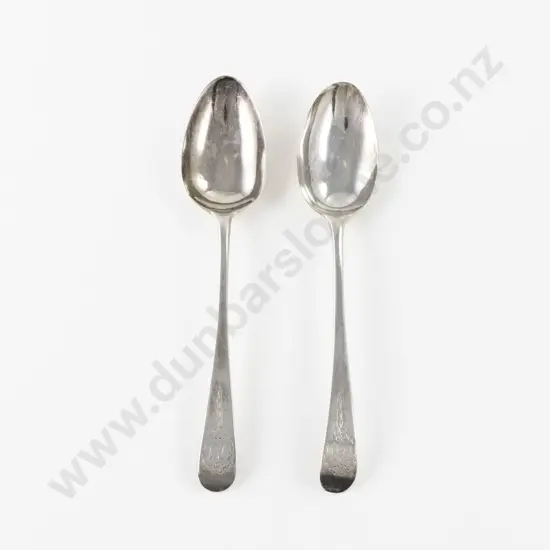 Pair Of Geo III S/S Tablespoons