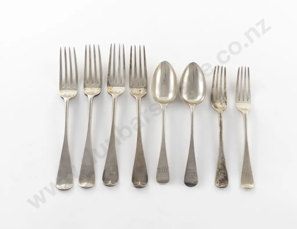 4 Vict S/S Table Forks Image 1++