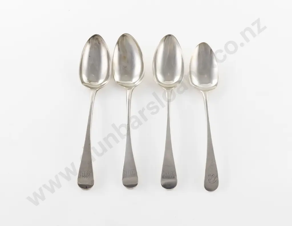 4 S/S Old English Pattern Tablespoons Image 1++