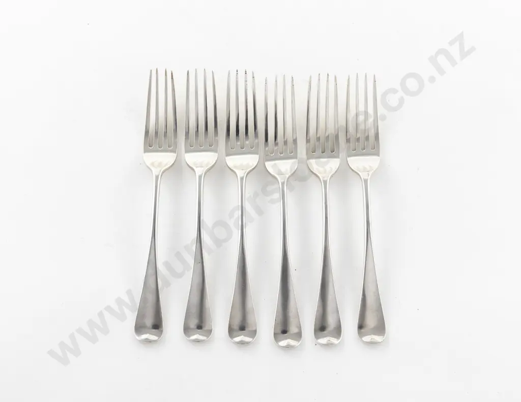 Set Of 6 Vict S/S Dessert Forks Image 1++