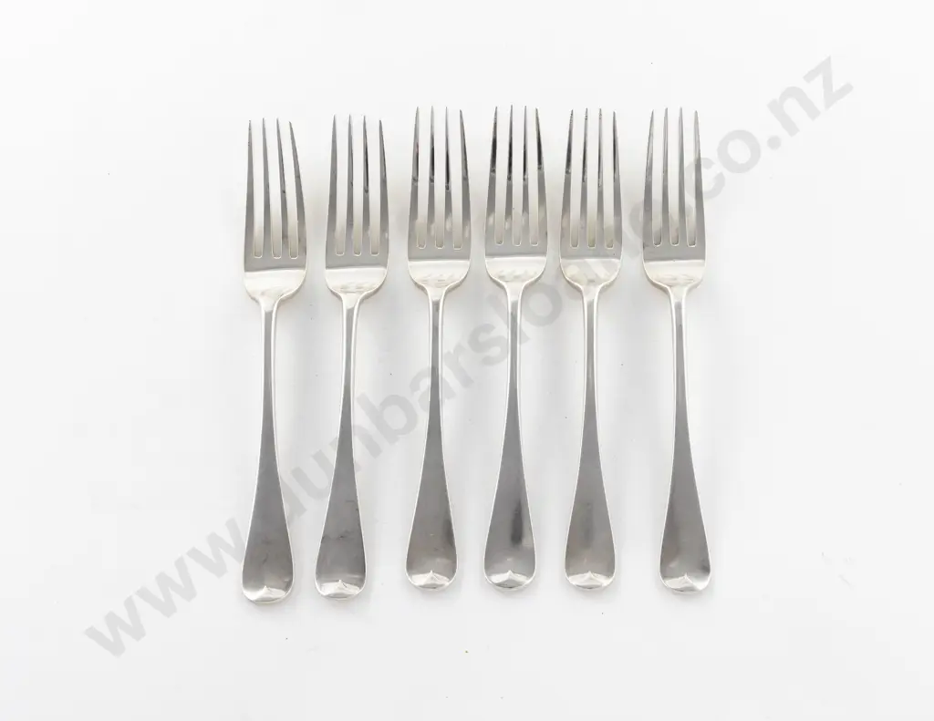 Set Of 6 Vict S/S Table Forks Image 1++