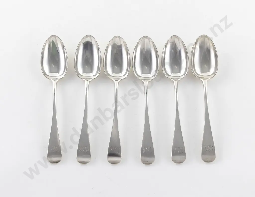 Set Of 6 Vict S/S Dessert Spoons Image 1++