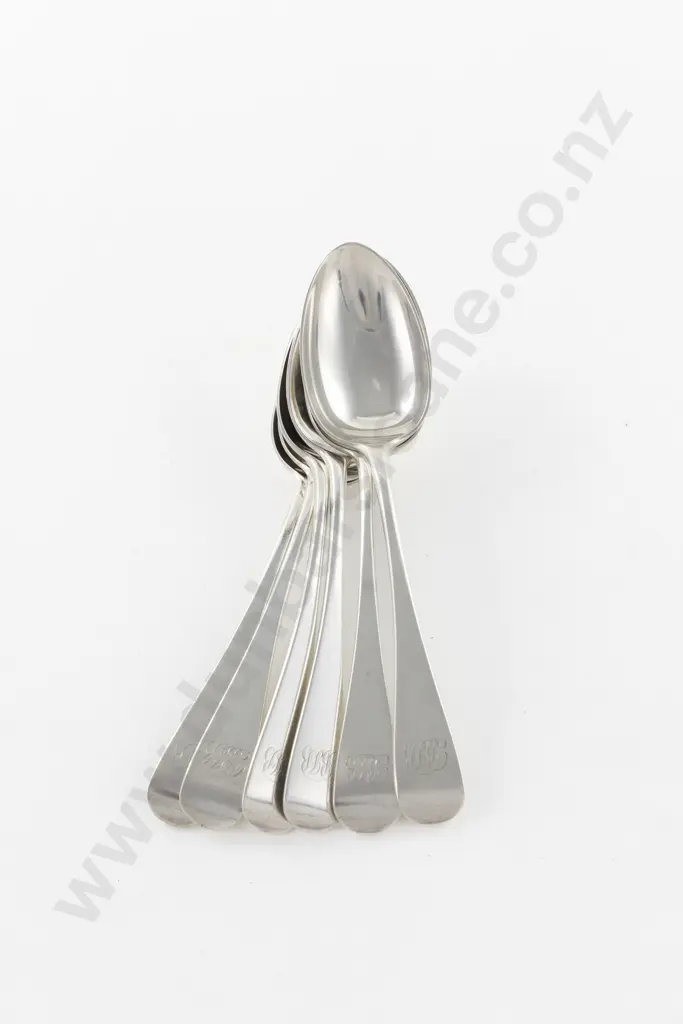 Set Of 6 Vict S/S Dessert Spoons Image 1++
