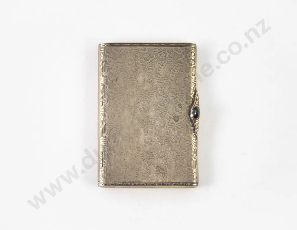 Early C20th 935 European Silver Card Case Image 1++