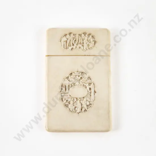 C19th Ivory Calling Card Case