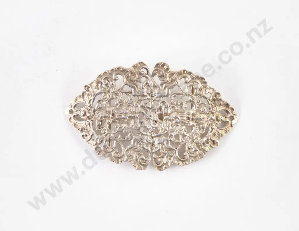Victorian S/S Joseph Rodgers & Sons Two Piece Belt Buckle Image 1++