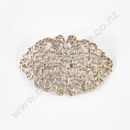 Victorian S/S Joseph Rodgers & Sons Two Piece Belt Buckle