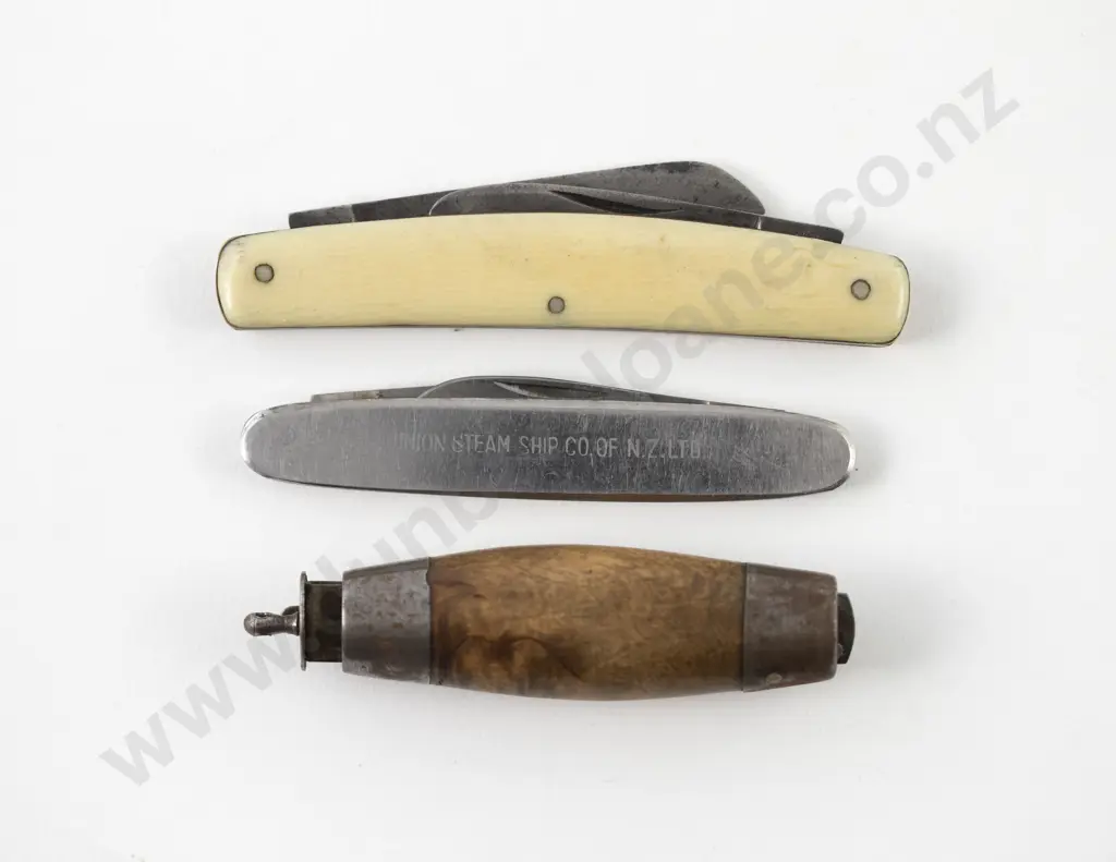 Holmberg Sweden Barrel Pocket Knife and Two Others Image 1++