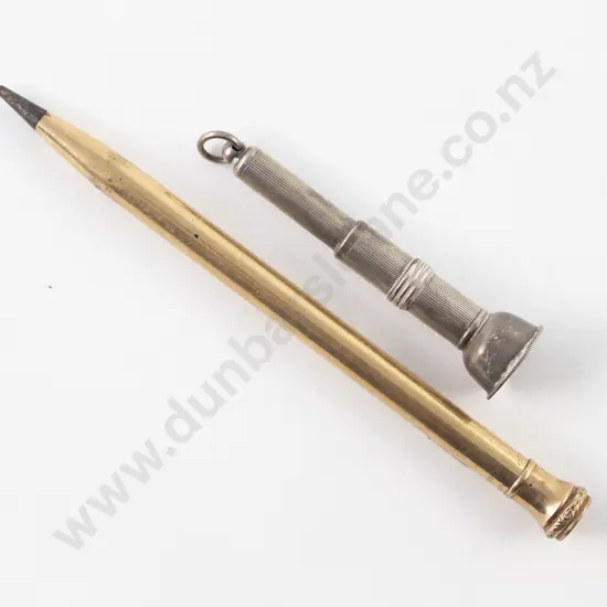 S/S Cigar Punch and Wahl Gold Plated Pencil