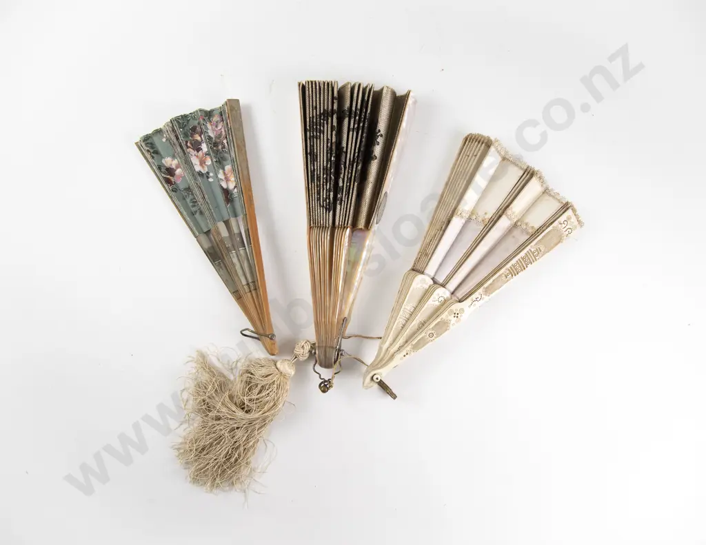 Two C19th Fans Image 1++
