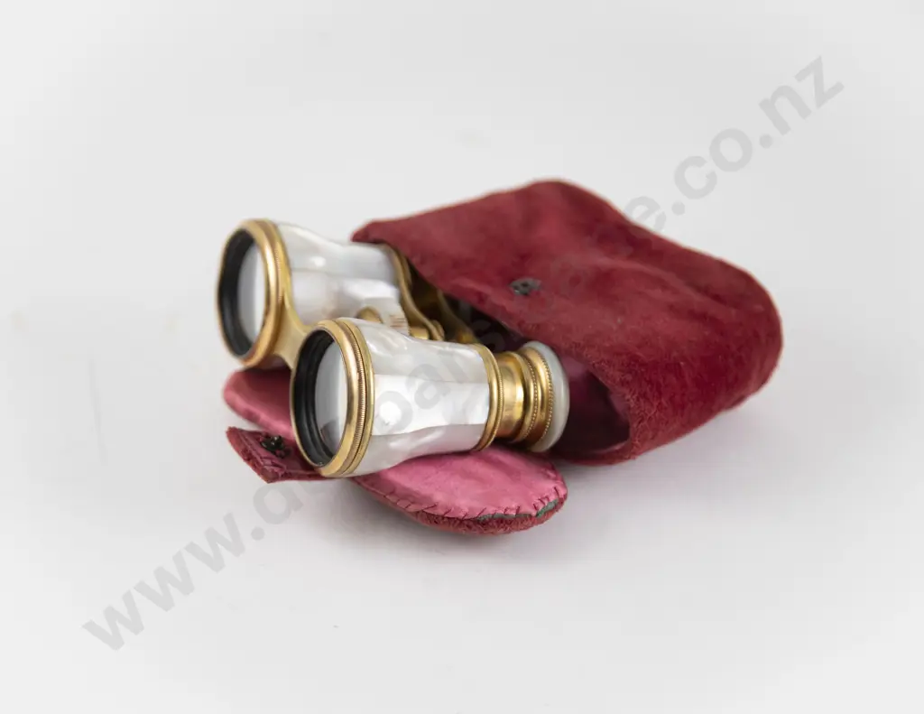 Late C19th/Early C20th MOP and Brass Opera Glasses Image 1++