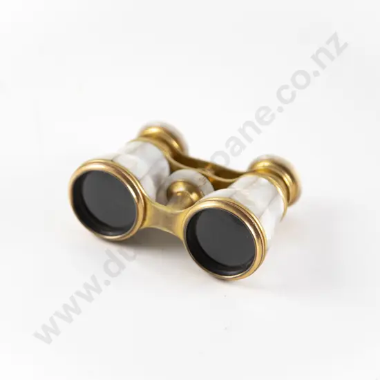 Late C19th/Early C20th MOP and Brass Opera Glasses