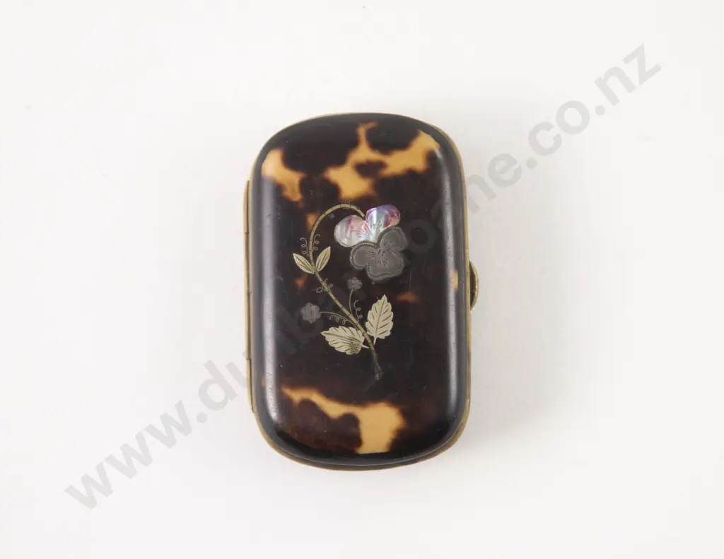 Small C19th French Tortoiseshell Purse Image 1++