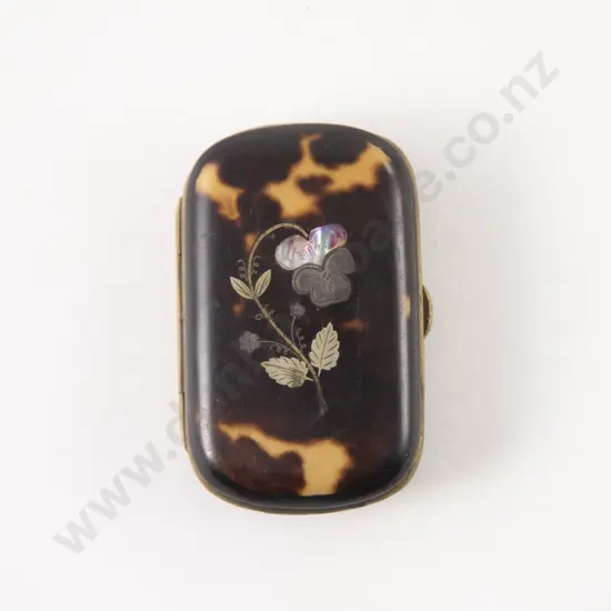 Small C19th French Tortoiseshell Purse