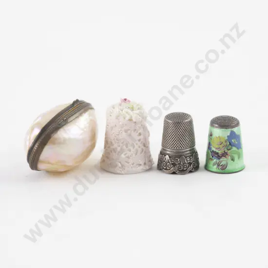 Three Thimbles and MOP Shell Case