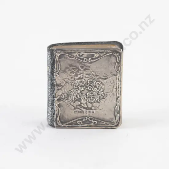 EdwVII S/S Angel Pattern Embossed Covered Miniature Hymns Book