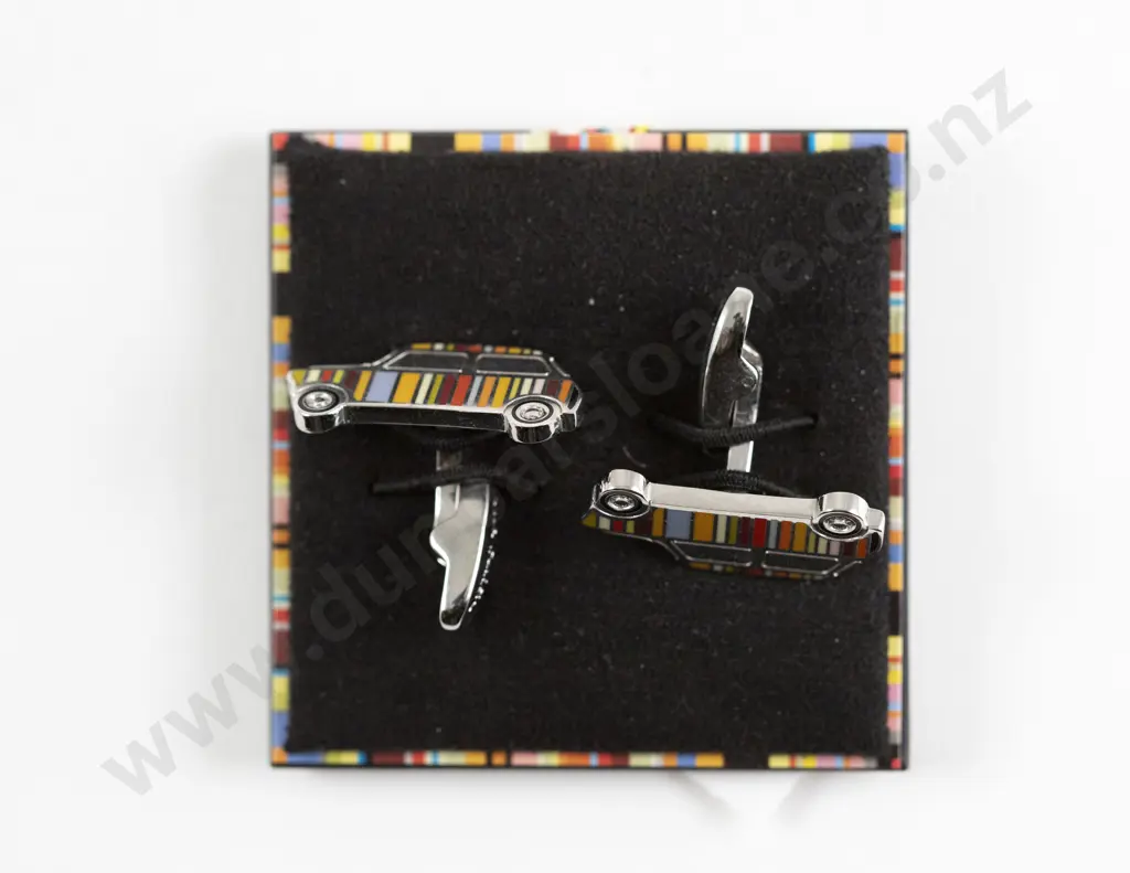 Fifth Avenue Menswear Paul Smith Stipe Mini Cufflinks Image 1++