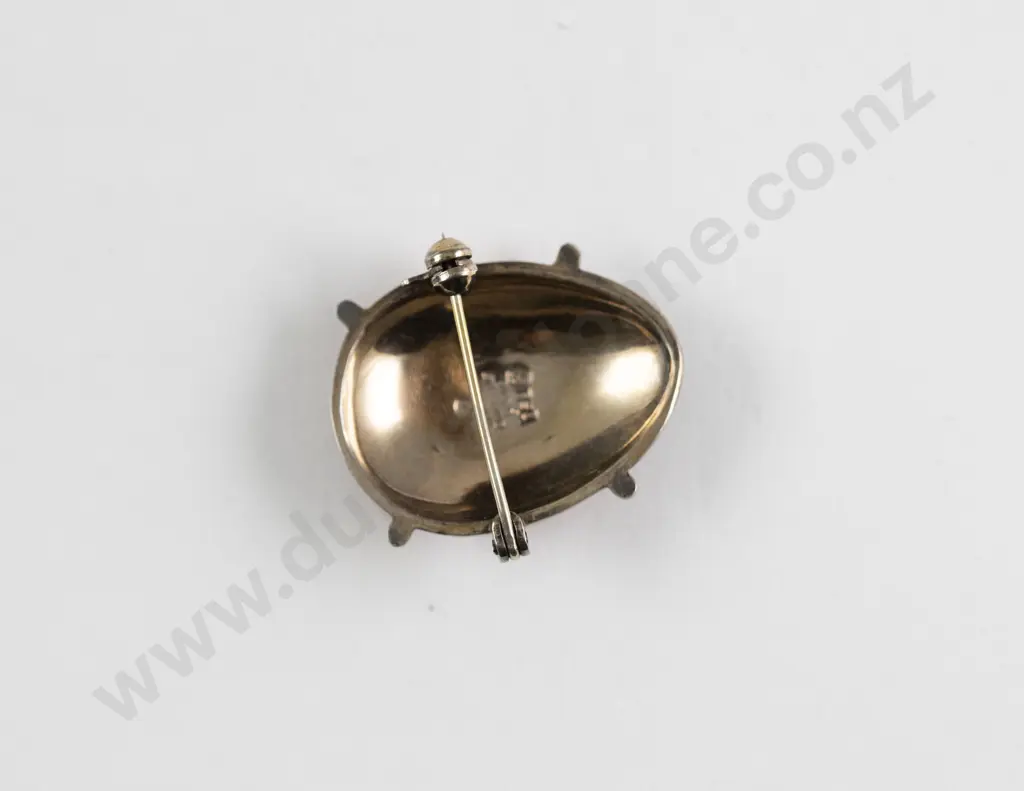 .925 Sterling Norway & Enamel Ladybug Brooch Image 1++