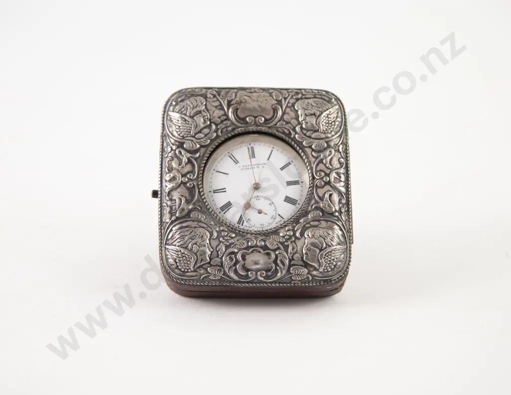 EdwVII S/S Mounted Gainsborough Angel Patten Pocket Watch Night Stand Image 1++