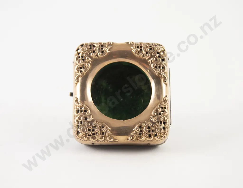 Late Victorian 9ct Gold Mounted Pocket Watch Night Stand Case Image 1++