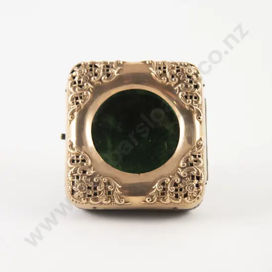 Late Victorian 9ct Gold Mounted Pocket Watch Night Stand Case