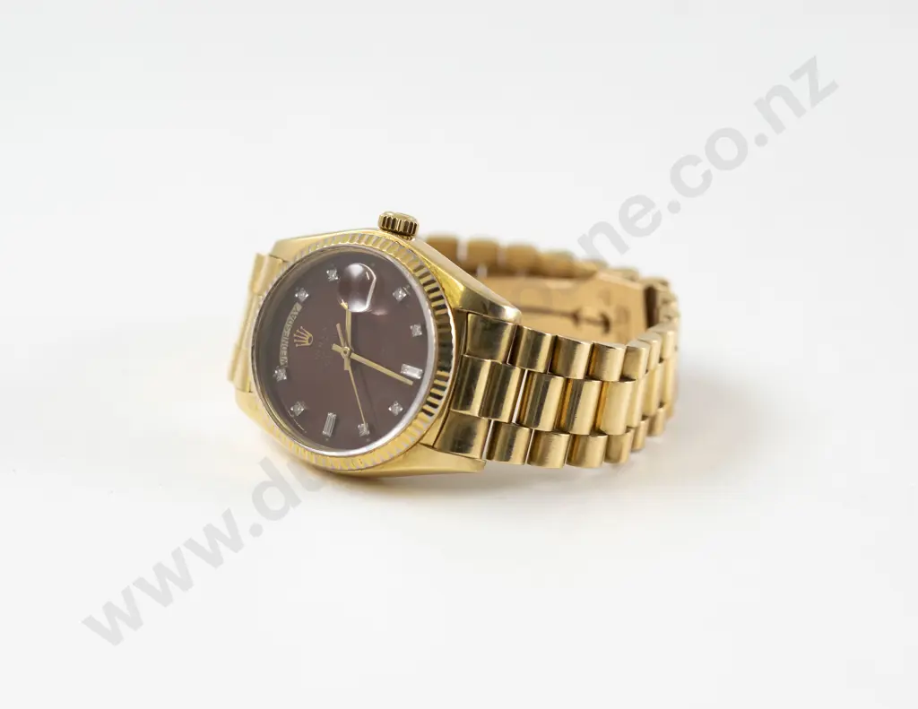 Rolex All 18ct Oyster Perpetual Day Date Gents Wrist Watch Model 18038 Image 1++