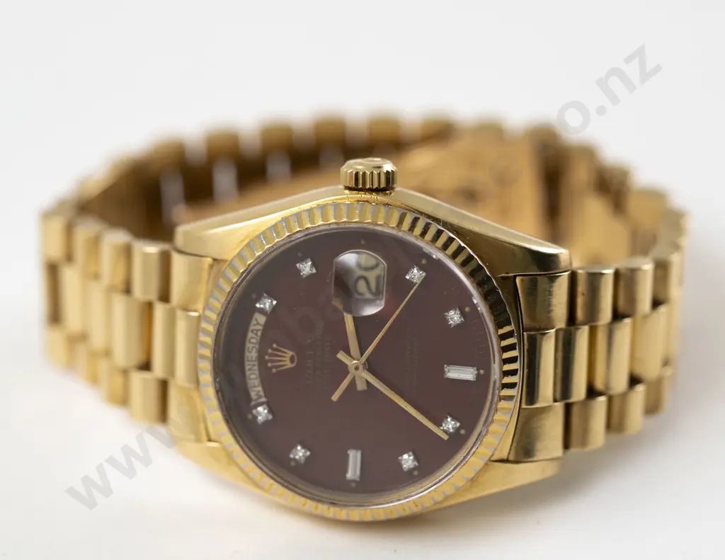 Rolex All 18ct Oyster Perpetual Day Date Gents Wrist Watch Model 18038 Image 1++