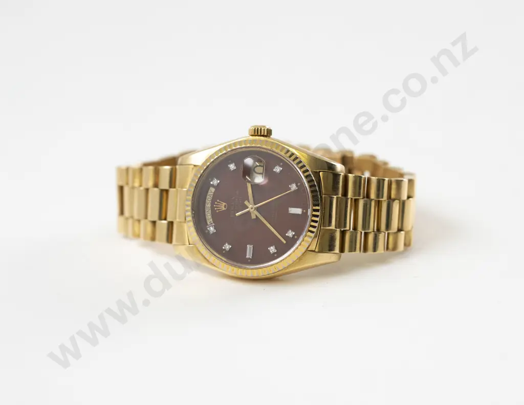 Rolex All 18ct Oyster Perpetual Day Date Gents Wrist Watch Model 18038 Image 1++